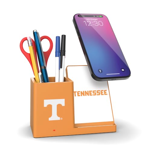 SOAR NCAA Wireless Cell Phone Charger and Desktop Organizer, Tennessee Volunteers