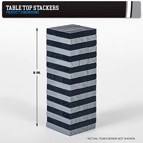 Image of Wild Sports NCAA Pro Football Tabletop Stackers Block Game for College Football Fan, Dorm Game, Tailgate