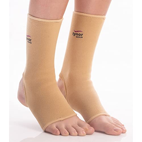 Image of TYNOR Knee Cap Air, Black & Orange, Small, Pack of 2 Anklet, Beige, Small, Pack of 2