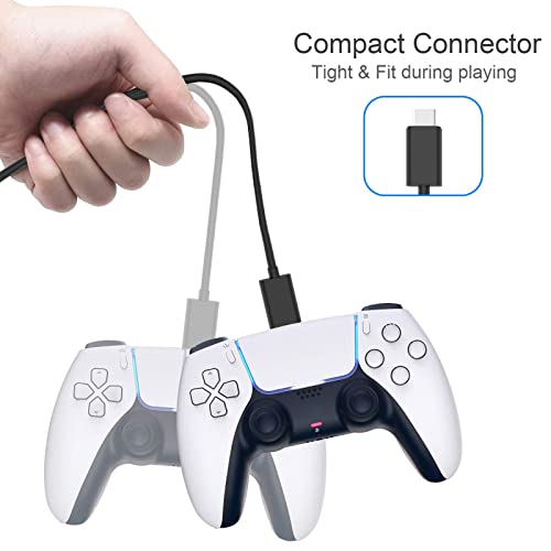 Cabo de carregamento para PS5 e Xbox Series X/S Controller/Switch Pro Controller, cabo de carregamen