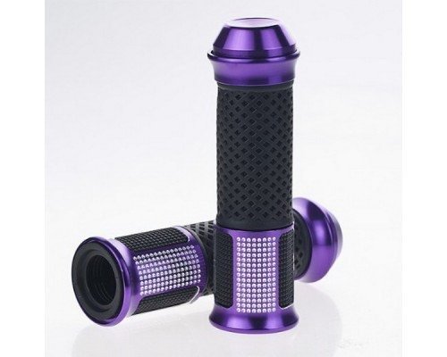 2 X 7/8'(22mm) Universal Motorcycle Parts Enduro Dual Sport Bike MX Motocross Aluminum & Soft Rubber Gel Handlebar Handle bar Grips (4#) Fit For Honda BROS (NT400J K K2 L L2) 1988-1990