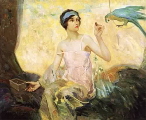 Peinture à l'huile de Tempting Sweets 1924 Robert Reid pour rompre la monotonie des murs