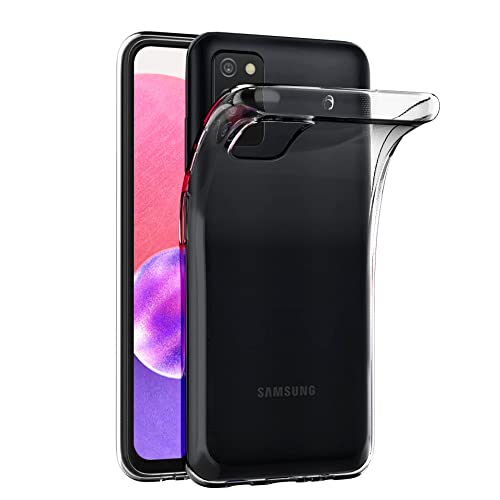 AICEK Compatible con Samsung Galaxy A03s Funda, Transparente Silicona Fundas para Samsung A03s Bumper Case Carcasa Silicona Funda