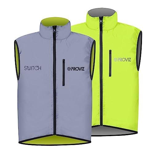 Proviz Men's Switch Cycling Vest, Yellow, Medium