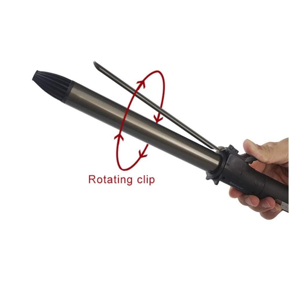 Hair Curler Multifunction Curling Tongs Curling Wand Ceramic Iron Curling Iron Dual Voltage Heat Convient Aux Coiffures Longues Et Courtes des Hommes Et des Femmes,19mm
