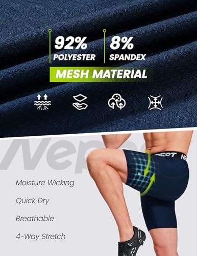 Image of Nepest Cycling Underwear for Men Bike Shorts 4D Padded Anti-Slip Leg Grips