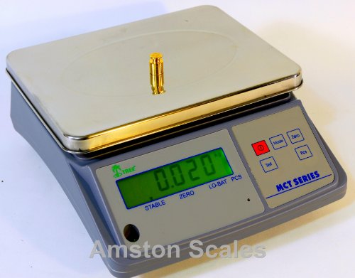 3.3 Lb X 0.0001 Lb / 1.5 Kg X 0.05 Gram Medium (10 X 7.5 Inch Tray) Counting Scale Coin Parts Inventory Paper Piece By Amston Scales #TOP4