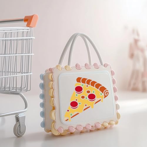 MAYJOYDIY 9 PCS Popular Food Painting Stencils 5.9x5.9 Inches Hamburgers Hot Dogs Reusable Stencils Donut French Fries Drawing Stencil Templates with Paint Brush for Wood Furniture Wall Canvas