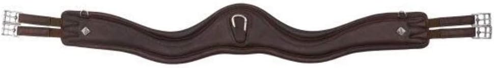 LeMieux Gel-Tek Anatomic Jumping Girth - Contoured Shape - Dynamic Gel and Ultra Soft Leather