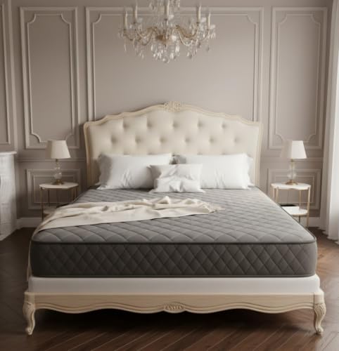 Image of Orthopedic Rebonded Mattress for Back Pain Relief with Memory Foam | Ortho Spine Care Zero Motion Transfer Breathable Cooling Fabric