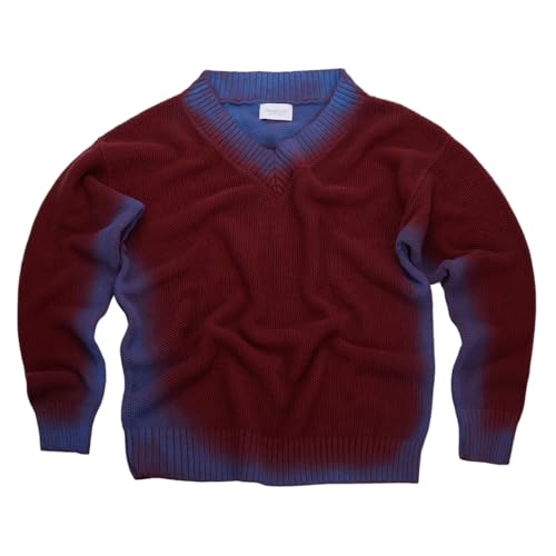 Pullover sweater homme Diana Studio en lin premium peint à la main