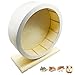 N|A Allazone Roue d'exercice en Bois pour Hamster, Roue Hamster, Roue de Hamster, Jouet de Roue à Rouleaux en Bois d'exercice Interactif Naturel