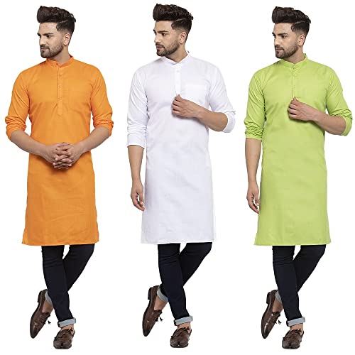 ABH LIFESTYLE Men's Independence Days Special Cotton Kurta.