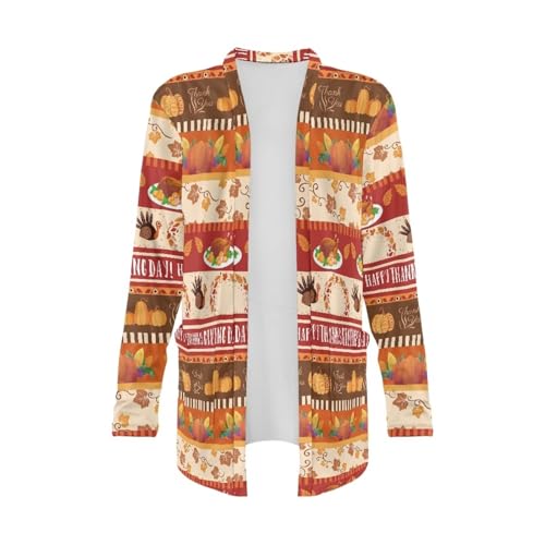 Image of Biyejit Women's Long Sleeve Open Front Cardigan Casual Loose Lightweight Cardigans with Pockets Drape Cardigan