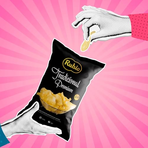 Kit c/ 3und Batata Chips Premium Tradicional RUBIO 130g