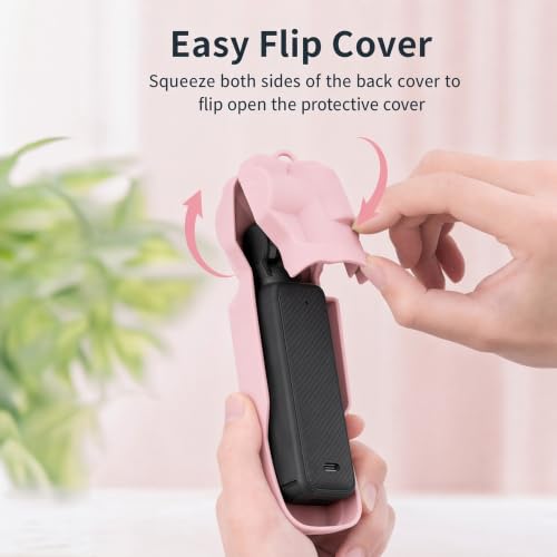 Wyngee Cover Case Compatible with DJI Pocket 3, Silicone Protective Cover with Integrated Lens Guard, Shockproof Anti-Scratch Camera Case, Dustproof Portable Protector Pink by Wyngee - Used condition - Image 4