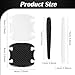 zmoso 16PCS Car Door Handle Scratch Protector Set- 8PCS Clear Transparent & 8PCS Carbon Fiber Sticker Guard Cover Avoiding Scratches, Auto Accessories for SUV,Cars