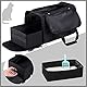 Tragbare Katzentoilette, schwarz, 2-in-1 Reise-Katzentoilette, Katzentoilette für Reisen, Faltbare Katzentoilette, geringes Gewicht