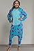 Disney Monsters Inc. Adult Sulley Kigurumi Sherpa Fleece Cosplay Costume One Piece Union Suit (L/XL) Blue