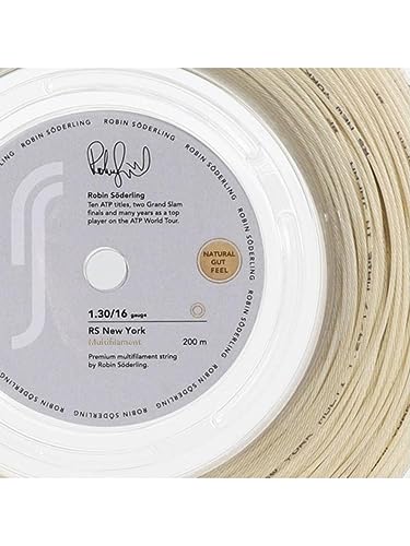 Corda Robin Söderling New York 17L 1.24mm / 16L 1.30mm Champanhe - Rolo com 200 Metros (1.30)