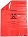 SP Bel-Art Red Biohazard Disposal Bags with Warning Label/Sterilization Indicator; 1.5mil Thick, 13-20 Gallon Capacity, Polypropylene (Pack of 200) (F13164-2535)