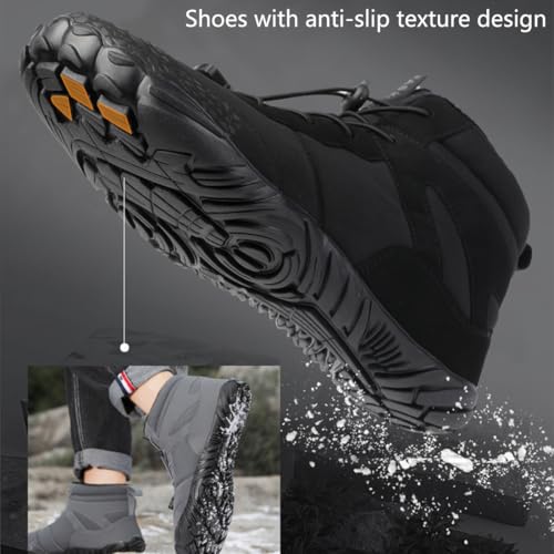 Barefoot Winter Shoes, Wide Toe Barefoot Winter Boots, Warm Casual Winter Barefoot Shoes, Non-Slip Sneakers3