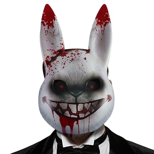 XIAOXIAOYU - Máscara de conejo, máscara de conejo, accesorio para disfraz de fiesta de cosplay, espectáculo de mascarada festival, celebración de reuniones