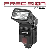 Precision Design DSLR300 Universal High Power Auto Flash with Zoom/Bounce/Swivel Head for Olympus Digital SLR Cameras
