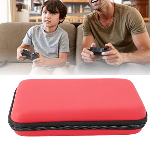 Image of Portable Hard Shell Carry Case for New 3DS XL, Protective Travel Storage Bag with 8 Game Slots, Compatible with Super Edition, New 2DS XL, GPD 5.5in Gamepad Tablet (Red)