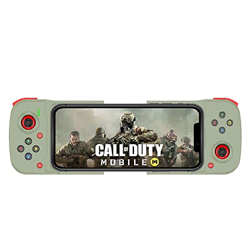 Controlador de juego móvil inalámbrico para iPhone 14/13/12, iPad, Samsung Galaxy, Arvin Android Game Controller para la mayoría de Arcade, juegos MFi, juegos en la nube, con botón trasero