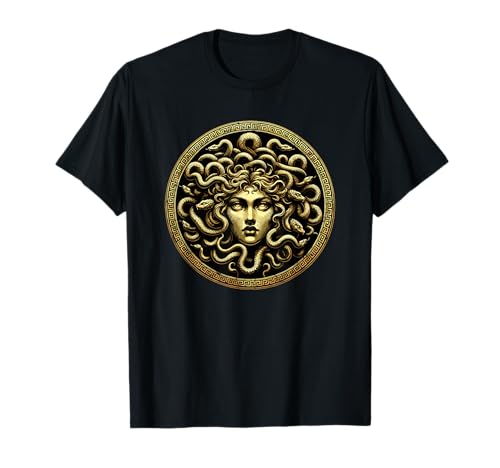 Tête de Méduse Mythe Gorgone Cheveux de serpent Mythologie T-Shirt