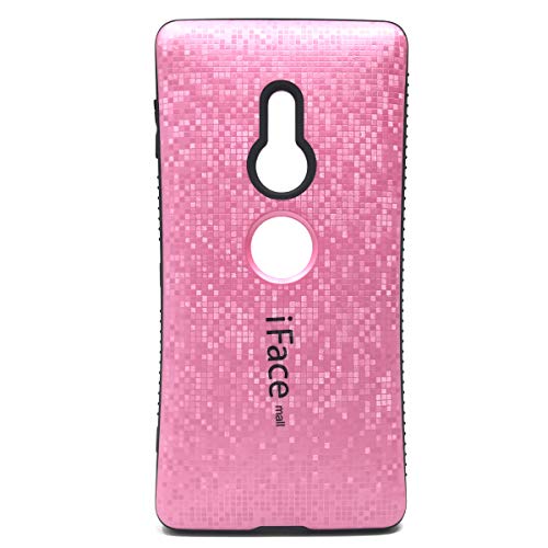 モザイク版 iFace mall Xperia XZ3 用 ケース SO-01L SOV39 801SO カバー ラメ アイフェイス モール ラメ エクスペリア xz3 SO01L TPU 耐衝撃 耐摩擦 指紋防止 (ピンク)