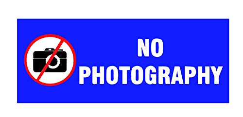 SIGN EVER No Photography Sign Board With Double side adhesive tape-K1-Vinyl Sticker With Forex Board-(Blue White 10 x 4 inch) Home,Office,Restaurant,Hotel,Hospital,Theatere,Wall,School,Commercial (B079Z2DBM3) Amazon Price History, Amazon Price Tracker