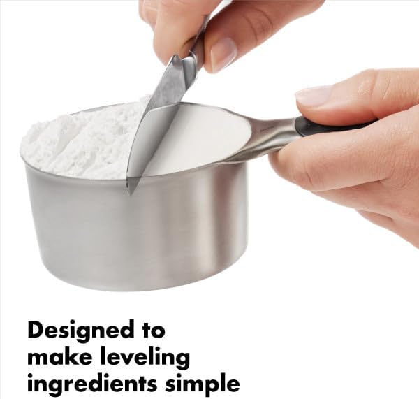 OXO Good Grips Juego de 4 Tazas Medidoras de Acero Inoxidable con Imanes miniatura 6