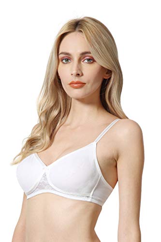 Image of Van Heusen Women's Everyday Cotton Bra|Medium Coverage|Non Padded|Non Wired|Seamless Moulded Cups|Anti Bacterial Tech| Keeps you Fresh|Sweat Absorbent|No Slip Soft Straps|Detachable Straps|Style 11001