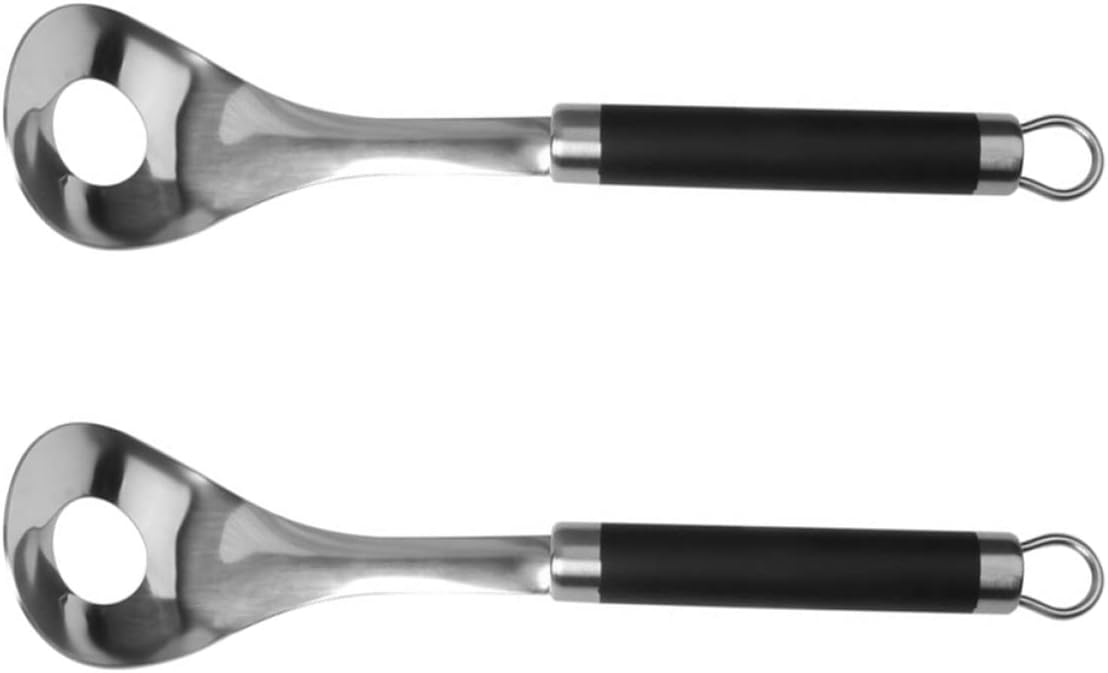 Professional Meatball Maker Spoon Kitchen Supply Portable Comfortable Handle Slotted Spoon for Meatballs