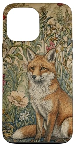 Red Fox in a Old Fashioned English Garden �r���e�[�W �X�}�z�P�[�X iPhone 13 Pro Max �p