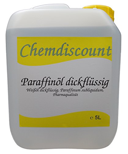 Preisvergleich Produktbild 5Liter Paraffinöl dickflüssig, entspricht Ph.Eur, medizinisch, versandkostenfrei! Paraffinum Subliquidum, Pharmaqualität