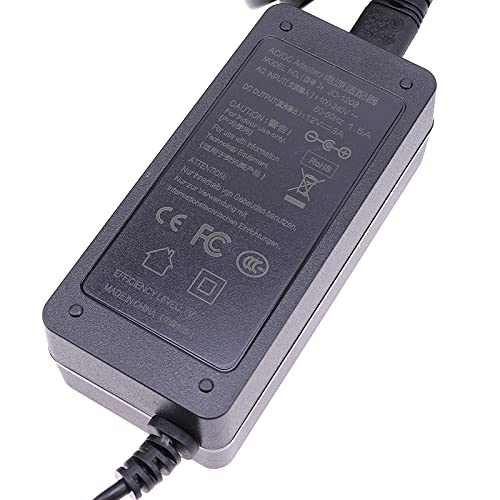 Cable FocusFoto AC-BMPCC4K de 12V con conector anticaídas para Blackmagic Pocket 6K Pro 6