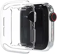 Capa Transparente Silicone Compatível Apple Watch 38 40 42 44mm [FIT IT] (Transparente, 40mm)