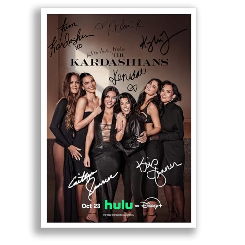 Image of Mounted Gifts Trading The Kardashians Cast Signed A4 Poster Photo Print Framed Autograph Gift TV Show Kourtney Kim Khloe Kendall Kylie (A4 Poster only)