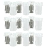 18 Piece Empty Mini Salt and Pepper Shakers – 1.75' x 1' – Crystal-Look Plastic for Parties, Events & Travel
