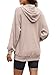 Yanekop Zip Up Hoodie Women Oversized Waffle Knit Shirt Fall Shackets 2025 Corduroy Jacket Fall Outfits with Pockets(Light Khaki,L)