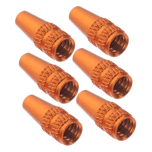 Happyyami 6pcs Tapas de Válvula de Bicicleta de Aluminio Diseño Francés Cubiertas Antipolvo para Neumáticos de Bicicleta de Carretera Aleación de Aluminio