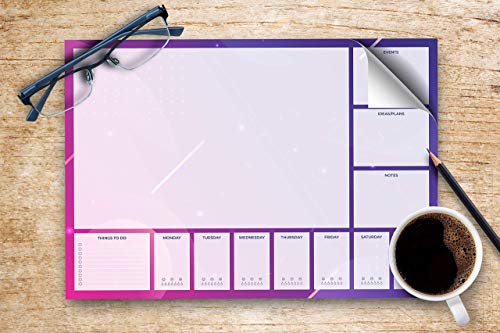 A3 Desk Pad, 50 Sheets Per Pad, 90GSM, Plain, Strong Grey Backboard