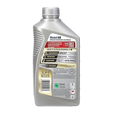Mobil 1 Extended Performance High Mileage Full Synthetic Motor Oil 5W-30, 1 Quart (6-pack)