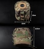 TS TAC-SKY Tactical Molle Pouch Webbing Cat Proof Storage Bag For Bathroom Camping Hiking Fotrsta Tactical Toilet Paper Holder Molle Pouch Roll Storage Bag(BKA) - Image 2