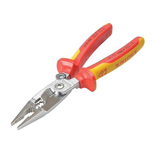 Knipex 13 96 200 SB Pliers for Electrical Installation VDE-tested with opening spring in blister packaging
