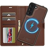 Ailicici für Samsung Galaxy S23 Hülle, [Abnehmbar] 2-IN-1 Abnehmbare magnetische Hülle, Kabelloses Laden, Kartenfach Leder Case, Handyhülle RFID Klapphülle, Schutzhülle für Samsung S23 5G Hülle