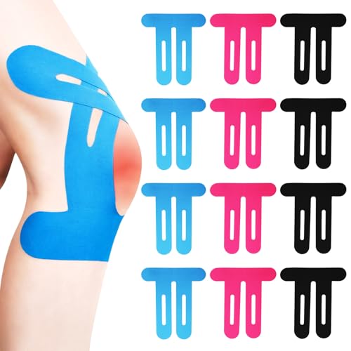 wlertcop Knee Tape Kinesiology Tape Knee Waterproof Knee Tapes for Kneepain